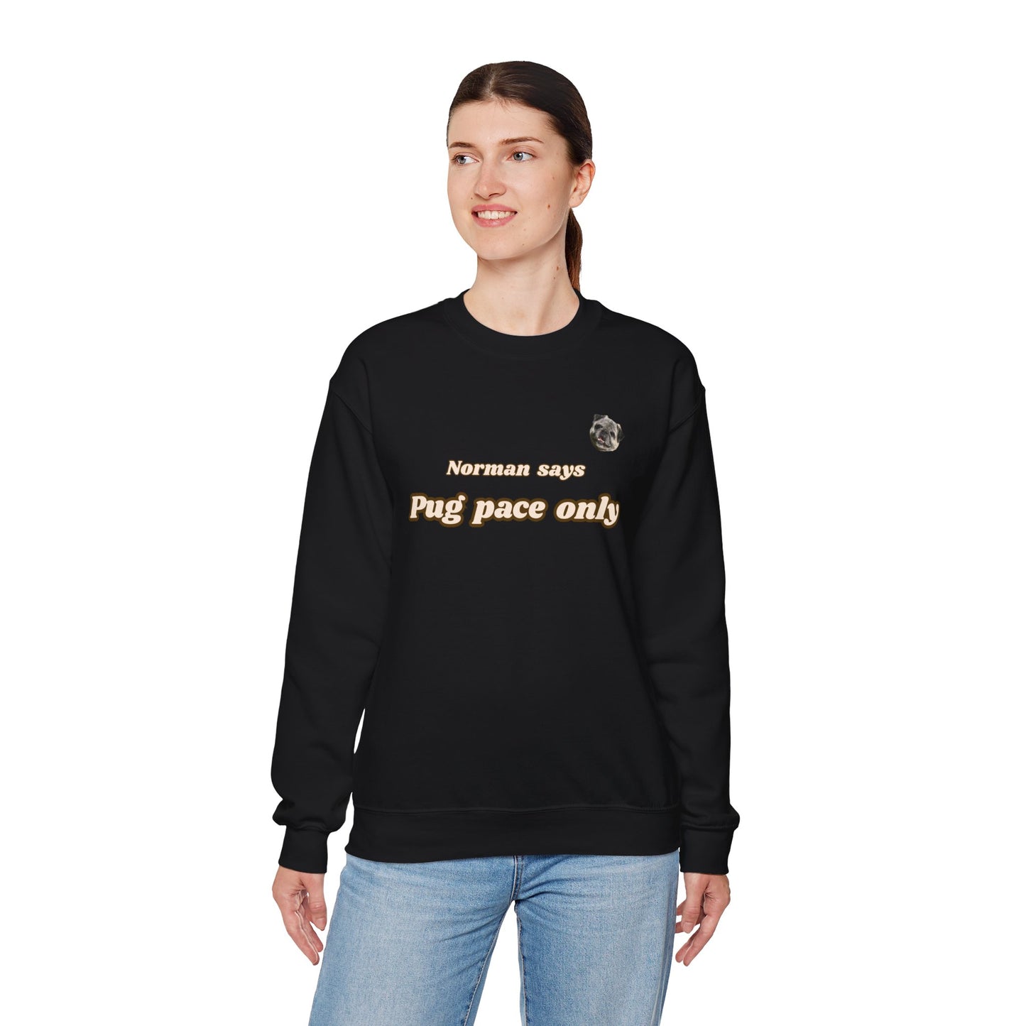 Norman says Pug Pace Only Crewneck (4 colors)