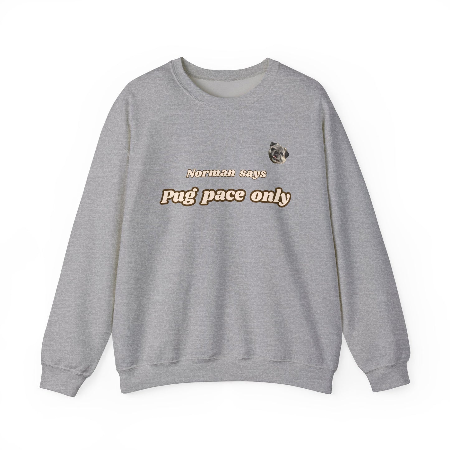 Norman says Pug Pace Only Crewneck (4 colors)